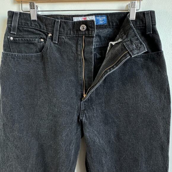 Vintage LEVI'S 540 Relaxed Fit Black Jeans - Picture 4 of 5